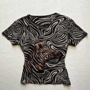 Zebra printed baby top
