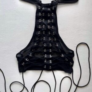 Halter neck embellished top