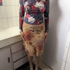 A rare vintage printed Skirt