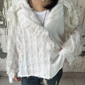 White feather-like Jacket
